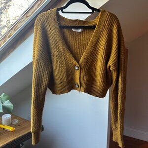 Mustard cropped sweater